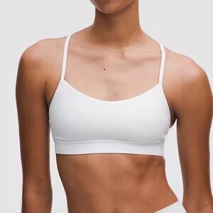 lululemon Flo Y Nulu White Sports Bra